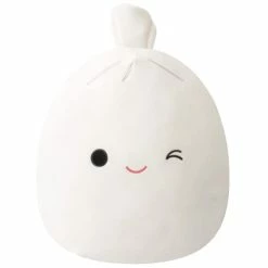 Outlet ๐ Squishmallows 14-Inch White Dumpling With Winky Eye Plush - Add Dash To Your Squad, Ultrasoft Stuffed Animal Large Plush Toy, Official Kelly Toy P โ๏ธ