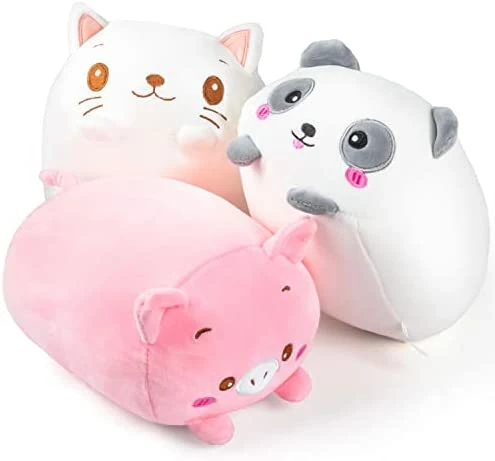 Coupon 😍 Labeol 8 Inch 3Pcs Panda Pig Cat Plush Toys Set Soft Stuffed Animal Plush Pillow Cute Plushie Cuddly Plush Pillows Toys Kawaii Hugging Pillow Decoration Gift For Girl Boy Girlfriend Black/whit ✨ 6 Coupon 😍 Labeol 8 Inch 3Pcs Panda Pig Cat Plush Toys Set Soft Stuffed Animal Plush Pillow Cute Plushie Cuddly Plush Pillows Toys Kawaii Hugging Pillow Decoration Gift For Girl Boy Girlfriend Black/whit ✨ - Image 6