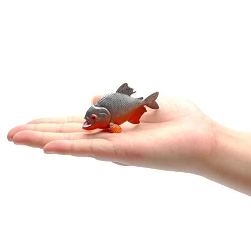 Promo ๐ Hiawbon Piranha Figurines Small Piranha Figures Fake Piranha Model Realistic Hand Painted Animal Figurine Ornament For Micro Landscape Party Favors Gift ,Set Of 4 โญ 3 Promo ๐ Hiawbon Piranha Figurines Small Piranha Figures Fake Piranha Model Realistic Hand Painted Animal Figurine Ornament For Micro Landscape Party Favors Gift ,Set Of 4 โญ - Image 3