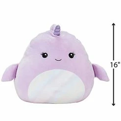 Discount ๐ Squishmallow Official Kellytoy Plush 16" Naomi The Narwhal - Ultrasoft Stuffed Animal Plush Toy (Amazon Exclusive) ๐ฏ