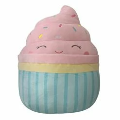 Budget ๐ Squishmallows 14-Inch Vanilla Cupcake With Pink Frosting, Rainbow Sprinkles, And Blue Wrapper Plush - Add Diedre To Your Squad, Ultrasoft Stuffed Animal Large Plush Toy, Official Kelly Toy P โจ
