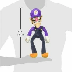 Cheap ❤️ Little Buddy Super Mario All Star Collection 1422 Waluigi Stuffed Plush, 12.5""", Multi-Color 🔥
