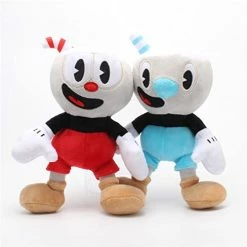 Top 10 ⭐ ULTHOOL Cuphead Plush Mugman Game Doll Toys, 9.8 Inch Adventure Mecup And Brocup Soft Stuffed Plushie For Kids 🥳 Birthday Gift (Red+Blue) 🎉