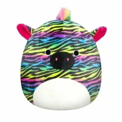 Cheapest 🛒 14-Inch Neon Stripe Zebra With Rainbow Mane Plush - Add Safiyah To Your Squad, Ultrasoft Stuffed Animal Large Plush Toy, Official Kellytoy P 🛒