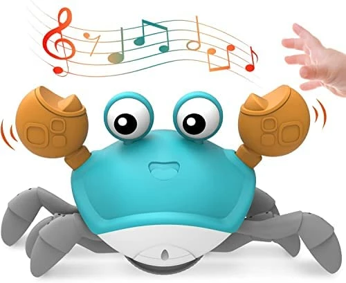 New 🧨 Sensing Crawling Crab, Tummy Time Baby Toys, Interactive Walking Dancing Toy With Music Sounds & Lights, Infant Fun 🥳 Birthday Gift Entertainment Toddler Boy Girl, USB Charging Cable Included (Orange) ⌛ 7 New 🧨 Sensing Crawling Crab, Tummy Time Baby Toys, Interactive Walking Dancing Toy With Music Sounds & Lights, Infant Fun 🥳 Birthday Gift Entertainment Toddler Boy Girl, USB Charging Cable Included (Orange) ⌛ - Image 7