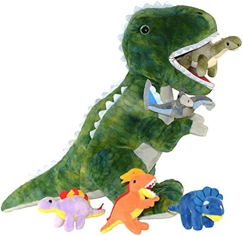 Outlet ๐ฏ DreamsBe Dinosaur Stuffed Animal T-Rex And 5 Little Dinos For Boys & ๐ง Girls - Plush T-Rex Stuffie With Zippered Pocket For Eating Dinosaurs - Dinosaur Gift For Boys Ages 3 4 5 6 7 8 9 Y โ๏ธ 9 Outlet ๐ฏ DreamsBe Dinosaur Stuffed Animal T-Rex And 5 Little Dinos For Boys & ๐ง Girls - Plush T-Rex Stuffie With Zippered Pocket For Eating Dinosaurs - Dinosaur Gift For Boys Ages 3 4 5 6 7 8 9 Y โ๏ธ - Image 9