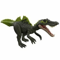 Budget 🌟 Dominion Roar Strikers Ichthyovenator Dinosaur Action Figure, Roaring Sound, Chomp Attack, Physical & Digital Play, 4 Years & Up ⭐
