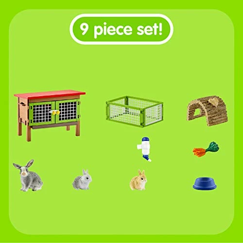 Brand new ๐ฅ Schleich Farm World, Easter Toys For Boys And ๐ง Girls Ages 3-8, 8-Piece Playset, Rabbit Hutch And Bunny Playpen Toy Set ๐ 3 Brand new ๐ฅ Schleich Farm World, Easter Toys For Boys And ๐ง Girls Ages 3-8, 8-Piece Playset, Rabbit Hutch And Bunny Playpen Toy Set ๐ - Image 3