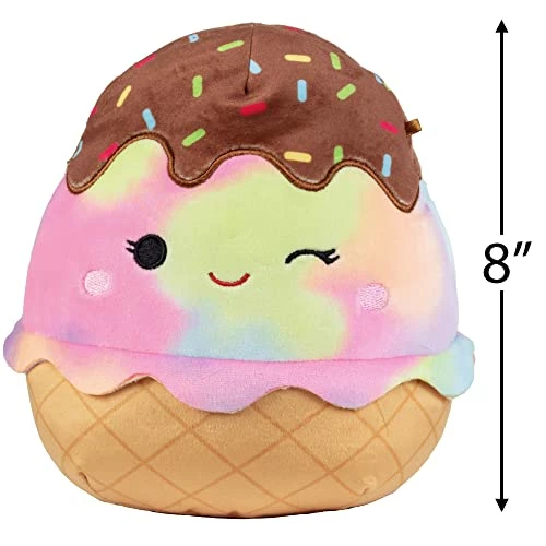 Buy ⭐ Squishmallows Squishmallow 8" Glady The Rainbow Ice Cream - Official Kellytoy Plush - Soft And Squishy Food Stuffed Animal Toy - Great Gift For Kid ✔️ 3 Buy ⭐ Squishmallows Squishmallow 8" Glady The Rainbow Ice Cream - Official Kellytoy Plush - Soft And Squishy Food Stuffed Animal Toy - Great Gift For Kid ✔️ - Image 3