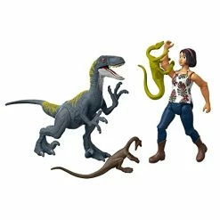 Outlet π Camp Cretaceous Sammy, Velociraptor And 2 Compys Human And Dino Pack With 2 Action Figures And 2 Smaller Dinosaur Toys, Gift Set And Collectible π