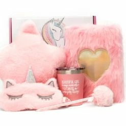 Top 10 β TrueSooth Unicorn Gifts For π§ Girls Age 6-8 - Lavender Heatable Plushie / Plush Star Pillow, π§ Girls Unicorn Sleep Mask, Kids Mug, Fluffy Notebook / Pen Set - π Birthday Gift For 7 Year Old Girl, Little Girl Gifts β€οΈ
