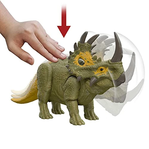 Budget π Dominion Roar Strikers Sinoceratops Dinosaur Action Figure, Roaring Sound & Head Ram Attack, Physical & Digital Play, 4 Years & Up π 4 Budget π Dominion Roar Strikers Sinoceratops Dinosaur Action Figure, Roaring Sound & Head Ram Attack, Physical & Digital Play, 4 Years & Up π - Image 4