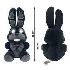 Best Sale โค๏ธ | Shadow Bonnie/ Ghost Rabbit | Special Version |Black | Fan Made | Plush Toy, Gifts For Kid, ๐ง Girls, Boys | 7" ๐