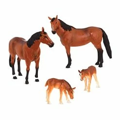 Cheap โจ Terra By Battat - Quarter Horse Family - Miniature Toy Horse Family Figurines For Kids 3-Years-Old & Up (4 Pc) ๐