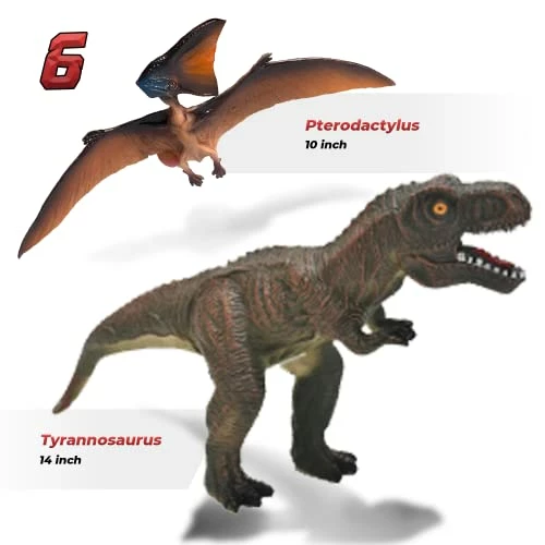 New 🥰 YOOUSOO Dinosaur Toys Set, Jumbo Dinosaur Figures 6PCS + Dinosaur Finger Puppets 5, Realistic Dinosaur Model For Kids Boys, 👧 Girls Party Gifts 🥳 Birthday Favors, Fit Age 3 Years Old & Up ✨ 4 New 🥰 YOOUSOO Dinosaur Toys Set, Jumbo Dinosaur Figures 6PCS + Dinosaur Finger Puppets 5, Realistic Dinosaur Model For Kids Boys, 👧 Girls Party Gifts 🥳 Birthday Favors, Fit Age 3 Years Old & Up ✨ - Image 4