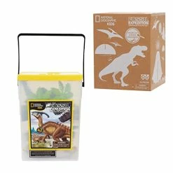 Outlet โ๏ธ Just Play National Geographic Kids Tub Of Realistic Dinosaur Toy Figures, QR Code To T Rex, Triceratops, Velociraptor Facts, Packaging From Recycled Material, Storage Container, Amazon Exclusive โ๏ธ