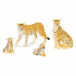 Buy โค๏ธ Terra By Battat - Cheetah Family - Plastic Miniature Cheetah Toy Animals For Kids 3-Years-Old & Up (4 Pc) ๐คฉ