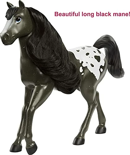 Cheapest 🛒 Mattel Spirit Untamed Herd Horse (Approx. 8-in), Moving Head, Black Pinto With Long Black Mane & Playful Stance, Great Gift For Horse Fans Ages 3 Years Old & Up (GXD98) 🌟 2 Cheapest 🛒 Mattel Spirit Untamed Herd Horse (Approx. 8-in), Moving Head, Black Pinto With Long Black Mane & Playful Stance, Great Gift For Horse Fans Ages 3 Years Old & Up (GXD98) 🌟 - Image 2