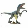 Coupon 😉 Large Dinosaur Toy, Super Colossal Velociraptor Blue Action Figure 3.5 Feet Long With Eating Feature, Gift For Kids​​​ 🛒