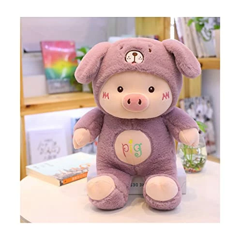 Hot Sale โ YCJ Pig Cartoon Pig Plush Bear Hat Pig Pig Doll Plush Toy (Purple 45 Cm, 17.7 Inches) ๐ 1 Hot Sale โ YCJ Pig Cartoon Pig Plush Bear Hat Pig Pig Doll Plush Toy (Purple 45 Cm, 17.7 Inches) ๐