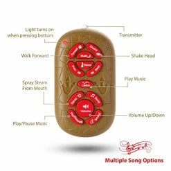 New 😍 Dinosaur Trex Toy Realistic Walking Tyrannosaurus Rex Multifunction RC Trex Toy Figure With Roaring Spraying Function Good Dinosaur Toys For Boys 👧 Girls Ages 3 Plus ⭐ -Stuffed Animals & Plush Toys Sales Store 41u5uxGeZqL