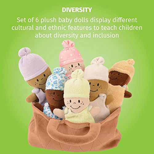Outlet ๐งจ Cre8tive Minds Creative Minds 6-Piece Sensory Basket Of Babies Multi-Cultural Plush ๐ Dress Up Doll Set, For All Ag ๐คฉ 3 Outlet ๐งจ Cre8tive Minds Creative Minds 6-Piece Sensory Basket Of Babies Multi-Cultural Plush ๐ Dress Up Doll Set, For All Ag ๐คฉ - Image 3