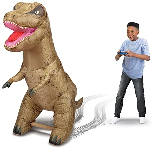 Best Pirce ❤️ AIRTITANS Jurassic World Inflatable T Rex RC – Massive Attack Air Titans Dinosaur - Over 6 Feet Long - Turns & Spins - Stomps & Roars! ✨ 1 Best Pirce ❤️ AIRTITANS Jurassic World Inflatable T Rex RC – Massive Attack Air Titans Dinosaur - Over 6 Feet Long - Turns & Spins - Stomps & Roars! ✨