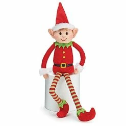 Hot Sale ๐งจ Burton+BURTON Burton & Burton Plush Little Elf Soft Stuffed Santa Helper ๐ Christmas Gift Multicol ๐งจ