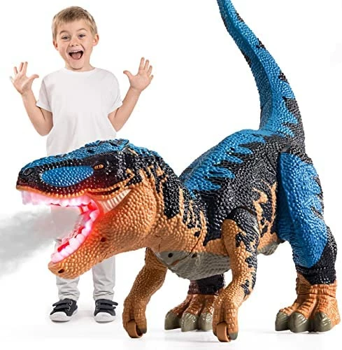 Cheap π 19" Large Size Plastic Dinosaur Toy Play Set For Kids 3 4 5 6 7 Years, Realistic T-rex With Storage Tummy For Mini Dinos, STEM Toys Sliding Dinosaur Figure With Water Mist, Prehistoric Roar Sounds Blue β€οΈ 5 Cheap π 19" Large Size Plastic Dinosaur Toy Play Set For Kids 3 4 5 6 7 Years, Realistic T-rex With Storage Tummy For Mini Dinos, STEM Toys Sliding Dinosaur Figure With Water Mist, Prehistoric Roar Sounds Blue β€οΈ - Image 5