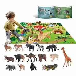 Stuffed Animals & Plush Toys Sales Store 24 Brand new ๐งจ YouCute 15 Animal Toys For Boys Realistic Safari Animals Farm Zoo Educational Toy Gift With Play Mat For 2 3 4 5 6 7 Year Old ๐ง Girls Toddlers Kids ๐ฅฐ