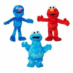 Flash Sale 💯 Sesame Street Plush Bundle Featuring Elmo, Cookie Monster And Grover, Ages 12 Months And Up (Amazon Exclusive) ❤️