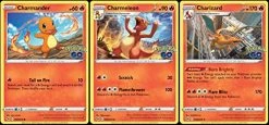 Deals ❤️ Charizard 010/078 - Pokemon Go - Foil - Evolution Card Lot - Charmeleon Charmander 🧨
