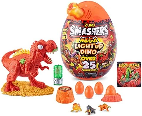 Brand new 🥰 Smashers Mega Light Up Dino T-Rex Series 4 By ZURU - Collectible Egg With Over 25 Surprises, Volcano Slime, Fossil Toy, Dinosaur Toys, Tyrannosaurus Rex Toy For Boys And Kids (T-Rex) 🌟 5 Brand new 🥰 Smashers Mega Light Up Dino T-Rex Series 4 By ZURU - Collectible Egg With Over 25 Surprises, Volcano Slime, Fossil Toy, Dinosaur Toys, Tyrannosaurus Rex Toy For Boys And Kids (T-Rex) 🌟 - Image 5