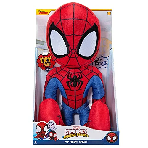 Outlet ✔️ Spidey And His Amazing Friends Marvel’s My Friend Spidey 16” Plush With Sounds - Toys For Kids Ages 3 And Up - Featuring Your Friendly Neighborhoo 🌟 2 Outlet ✔️ Spidey And His Amazing Friends Marvel’s My Friend Spidey 16” Plush With Sounds - Toys For Kids Ages 3 And Up - Featuring Your Friendly Neighborhoo 🌟 - Image 2
