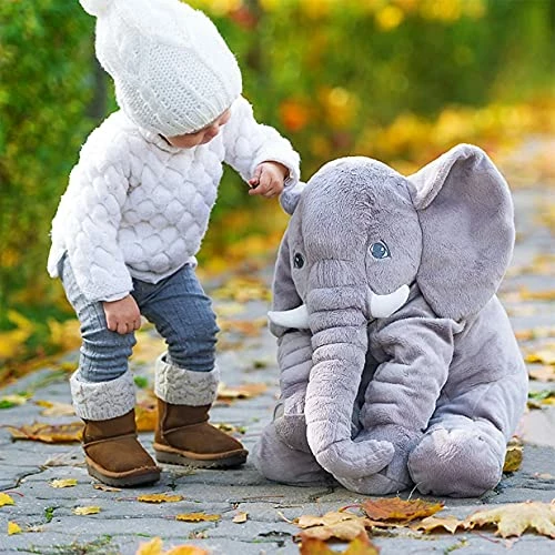 Cheapest 🌟 BOOJALOO Giant Stuffed Animals Doll Elephant Stuffed Animal, 24" Stuffed Elephant Plush Toy Gifts For 👧 Girls Boys Gray 🎁 5 Cheapest 🌟 BOOJALOO Giant Stuffed Animals Doll Elephant Stuffed Animal, 24" Stuffed Elephant Plush Toy Gifts For 👧 Girls Boys Gray 🎁 - Image 5