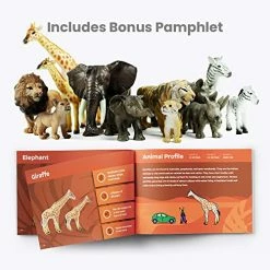 Best deal ๐ฅ 12 Piece Safari Animal Set - Different Varieties Of Zoo Animals, Jungle Animals, African Animals, And Baby Animals - Great Educational And Child Development Toy For Kids, Children, Toddlers Realistic Safari Animals ๐