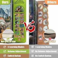 Hot Sale π FRUSE Dinosaur Toys For Kids 3-5 - 12Pcs Dinosaur Figures W / Interactive Dinosaur Sound Book,Included Realistic Roars,Story & QA & Volume Adjust E-Book Animal Toy For 3 4 5 6 Kids π 10 Hot Sale π FRUSE Dinosaur Toys For Kids 3-5 - 12Pcs Dinosaur Figures W / Interactive Dinosaur Sound Book,Included Realistic Roars,Story & QA & Volume Adjust E-Book Animal Toy For 3 4 5 6 Kids π -Stuffed Animals & Plush Toys Sales Store 51BuxiYWxcL