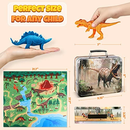 Best Pirce β Dinosaur Toys For Kids 3-5 With Storage Box & Activity Play Mat, 12 Large Realistic Dinosaurs Toy Figures (7") For Kids And Toddlers, Dinosaurs Playset For 3 4 5 6 7+ Year Old Boys π§ Girls Kids Gifts π₯ 3 Best Pirce β Dinosaur Toys For Kids 3-5 With Storage Box & Activity Play Mat, 12 Large Realistic Dinosaurs Toy Figures (7") For Kids And Toddlers, Dinosaurs Playset For 3 4 5 6 7+ Year Old Boys π§ Girls Kids Gifts π₯ - Image 3