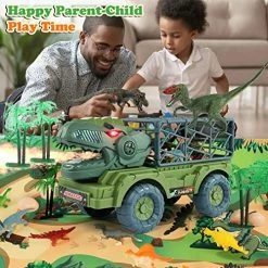 Discount ⌛ APOBATK Dinosaur Truck Toys For Kids 3-5, Dinosaur Truck Carrier for Boys, Dinosaurs Transport Car With Light And Roaring, 22 In 1 Dinosaur Play Set, 10 Dino Figures, Dinosaur Eggs, Activity Play Mat ✔️ 11 Discount ⌛ APOBATK Dinosaur Truck Toys For Kids 3-5, Dinosaur Truck Carrier for Boys, Dinosaurs Transport Car With Light And Roaring, 22 In 1 Dinosaur Play Set, 10 Dino Figures, Dinosaur Eggs, Activity Play Mat ✔️ -Stuffed Animals & Plush Toys Sales Store 51HLhM3fbRL