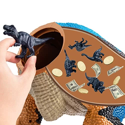 Cheap π 19" Large Size Plastic Dinosaur Toy Play Set For Kids 3 4 5 6 7 Years, Realistic T-rex With Storage Tummy For Mini Dinos, STEM Toys Sliding Dinosaur Figure With Water Mist, Prehistoric Roar Sounds Blue β€οΈ 3 Cheap π 19" Large Size Plastic Dinosaur Toy Play Set For Kids 3 4 5 6 7 Years, Realistic T-rex With Storage Tummy For Mini Dinos, STEM Toys Sliding Dinosaur Figure With Water Mist, Prehistoric Roar Sounds Blue β€οΈ - Image 3