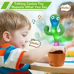 Cheap π― Emoin Dancing Cactus Talking Cactus Baby Toys 6 To 12 Months, Singing Dancing Cactus Mimicking Toy Repeats What You Say & Recording With 120 English Songs And Lighting For Boys And π§ Girls Toys β
