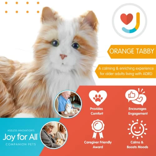 Outlet ✨ JOY FOR ALL - Orange Tabby Cat - Interactive Companion Pets - Realistic & Lifelike ❤️ 3 Outlet ✨ JOY FOR ALL - Orange Tabby Cat - Interactive Companion Pets - Realistic & Lifelike ❤️ - Image 3