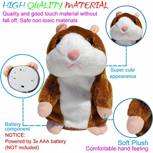 Buy π― Tockrop 2 Pack Talking Hamster Mouse Plush Interactive Toy Repeat What You Say Mimicry Pet Talking Record For Early Learning π 5 Buy π― Tockrop 2 Pack Talking Hamster Mouse Plush Interactive Toy Repeat What You Say Mimicry Pet Talking Record For Early Learning π - Image 5