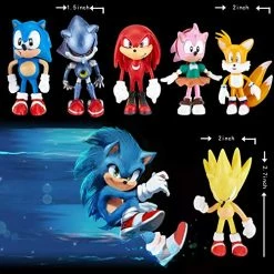 Coupon ⌛ Sonic The Hedgehog Toys For Boys, Sonic Series Action Figures Toys,Sonic Cake Toppers Cartoon Theme Collection Playset Suitable For Kids 🥳 Birthday Party Cake Decorations Baby Shower Party Supplies 6pcs 🤩 14 Coupon ⌛ Sonic The Hedgehog Toys For Boys, Sonic Series Action Figures Toys,Sonic Cake Toppers Cartoon Theme Collection Playset Suitable For Kids 🥳 Birthday Party Cake Decorations Baby Shower Party Supplies 6pcs 🤩 -Stuffed Animals & Plush Toys Sales Store 51QhSSM5AXL