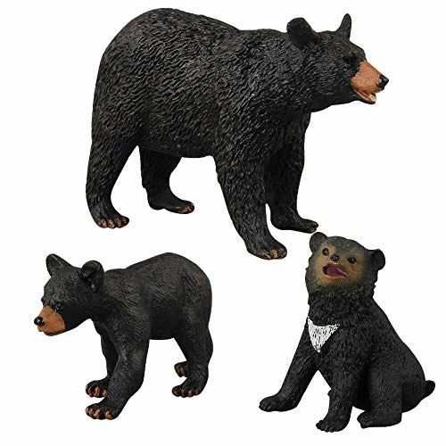 Outlet ๐ Hiawbon Black Bear Family Figurines Simulated Black Bear Realistic Plastic Wild Animals For Collection, Set Of 5 โจ 2 Outlet ๐ Hiawbon Black Bear Family Figurines Simulated Black Bear Realistic Plastic Wild Animals For Collection, Set Of 5 โจ - Image 2