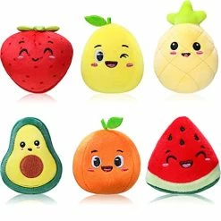 Cheapest π₯ Aoriher 6 Pieces Cute Stuffed Fruit Toy Colorful Fruits Plush Set Soft Mini Avocado Strawberry Orange Pineapple Lemon Watermelon Stuffed Doll For Boys π§ Girls Keychain π Handbag Pendant π Birthday Party Favors π