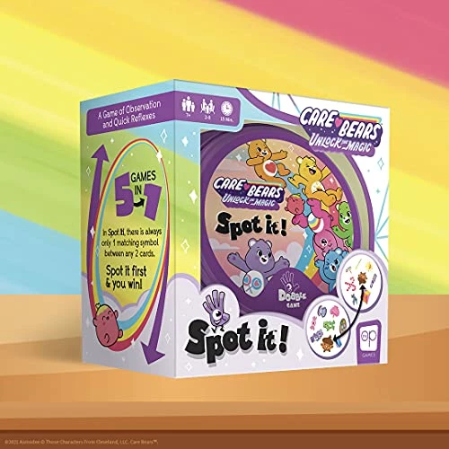 Brand new β USAOPOLY Spot It! Care Bears | Fun Card Game For Kids And Adults | Featuring Funshine, Grumpy, Wish, Share, Good Luck, Cheer, And Tenderheart Bear | Licensed Care Bears Game π 1 Brand new β USAOPOLY Spot It! Care Bears | Fun Card Game For Kids And Adults | Featuring Funshine, Grumpy, Wish, Share, Good Luck, Cheer, And Tenderheart Bear | Licensed Care Bears Game π