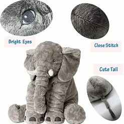 Cheapest π BOOJALOO Giant Stuffed Animals Doll Elephant Stuffed Animal, 24" Stuffed Elephant Plush Toy Gifts For π§ Girls Boys Gray π