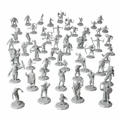 Buy ๐ฏ 56 Unpainted Fantasy Mini Figures- All Unique Designs- 1" Hex-Sized Compatible With DND Dungeons And Dragons & Pathfinder And RPG Tabletop Games- Features Goblins, Orcs, Gnolls, Skeletons & ๐งจ
