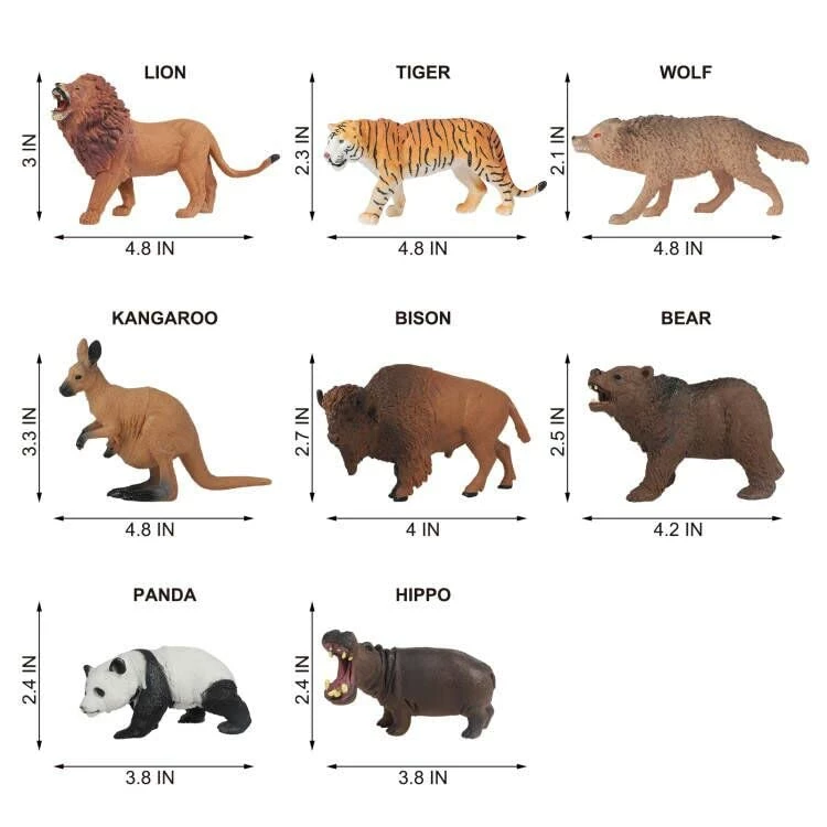 Cheap ๐ YouCute 8 Safari Animal Figures Toys Jungle Animals For Boys Realistic Play Zoo Gift For Toddlers Boys ๐ง Girls Toddlers Kids ๐ 2 Cheap ๐ YouCute 8 Safari Animal Figures Toys Jungle Animals For Boys Realistic Play Zoo Gift For Toddlers Boys ๐ง Girls Toddlers Kids ๐ - Image 2